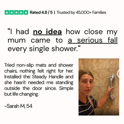 The Steady Shower Handle Bar